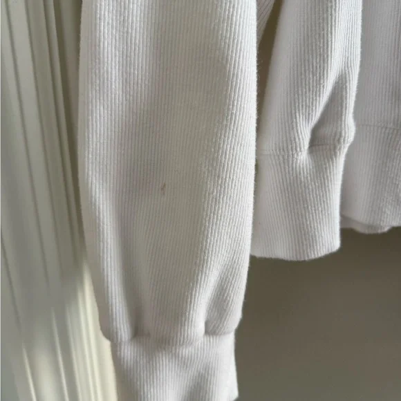 Parke White Ribbed Pullover - Picture 5 of 6